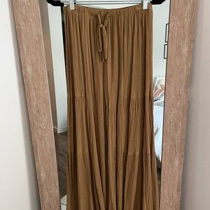 Mustard Seed Yellow Flowy Pant